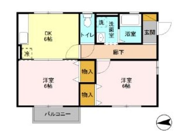 ハックベリー２の物件間取画像